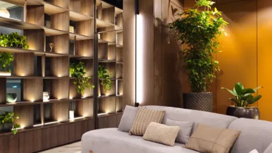 A escolha de cores e materiais faz total diferença no clima do ambiente. Créditos foto: Rogério Vaz